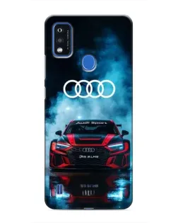 Чохол для ZTE Blade A51 з картинкою «Audi Sport — неон»