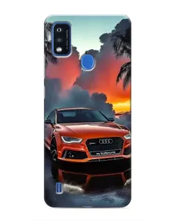 Чохол для ZTE Blade A51 з картинкою «Audi — захід сонця»