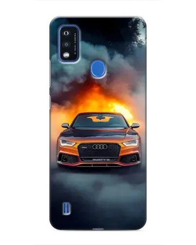 Чехол для ZTE Blade A51 с картинкой «Audi в огненном дыму» Чехол для ZTE Blade A51 с картинкой «Audi в огненном дыму»