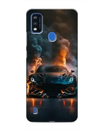 Чехол для ZTE Blade A51 с картинкой «Lamborghini дымная эстетика»