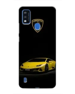 Чохол для ZTE Blade A51 з картинкою «Lamborghini жовтий акцент»