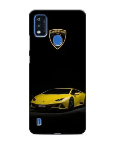 Чехол для ZTE Blade A51 с картинкой «Lamborghini желтый акцент»