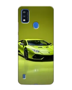 Чохол для ZTE Blade A51 з картинкою «Салатовий Lamborghini Huracan»