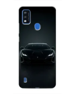 Чохол для ZTE Blade A51 з картинкою «Чорний Lamborghini Aventador»