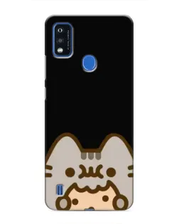Чехол для ZTE Blade A51 с картинкой «Пушин на черном»