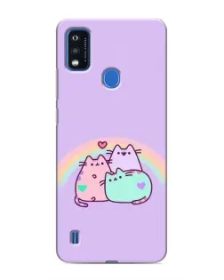 Чехол для ZTE Blade A51 с картинкой «Радужные Пушины»