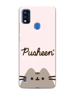 Чехол для ZTE Blade A51 с картинкой «Pusheen логотип»