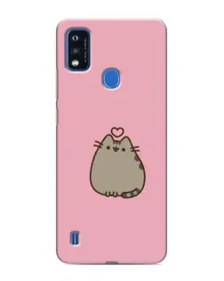 Чехол для ZTE Blade A51 с картинкой «Pusheen сердце»