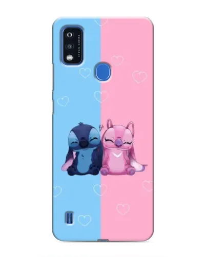 Чехол для ZTE Blade A51 с картинкой «Stitch и Angel Love» Чехол для ZTE Blade A51 с картинкой «Stitch и Angel Love»