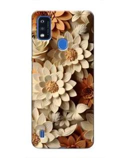 Чохол для ZTE Blade A51 з картинкою «Бежевий флористичний декор» Чохол для ZTE Blade A51 з картинкою «Бежевий флористичний декор»