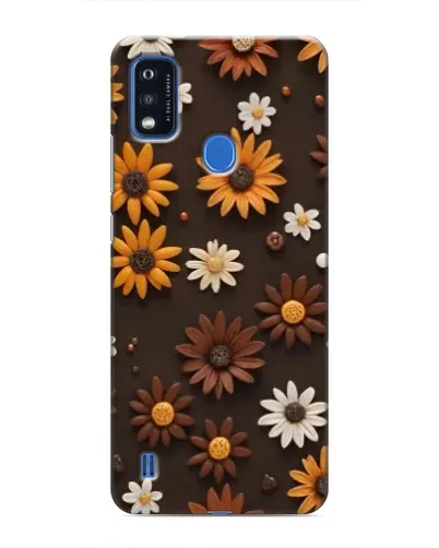 Чехол для ZTE Blade A51 с картинкой «Узор из маленьких подсолнухов» Чехол для ZTE Blade A51 с картинкой «Узор из маленьких подсолнухов»