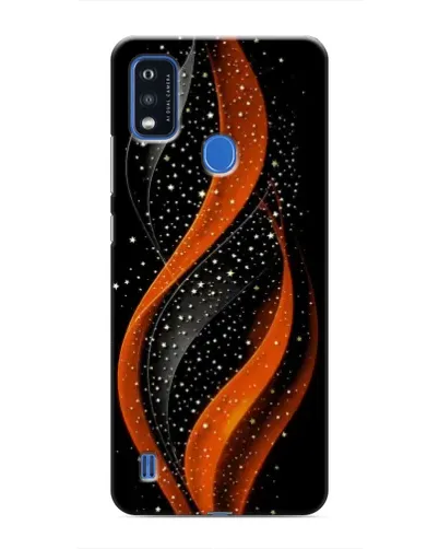 Чехол для ZTE Blade A51 с картинкой «Огненная звездная волна»