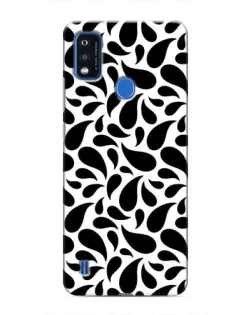 Чехол для ZTE Blade A51 с картинкой «Контрастные черные капли»
