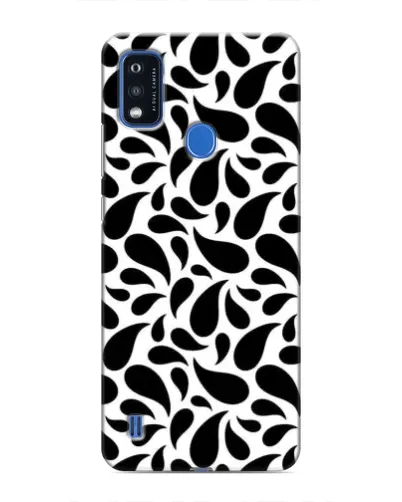 Чехол для ZTE Blade A51 с картинкой «Контрастные черные капли»