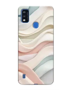 Чехол для ZTE Blade A51 с картинкой «Пастельные нежные волны»