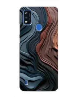 Чехол для ZTE Blade A51 с картинкой «Цветные волны каньона»