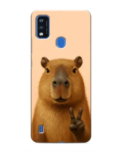 Чехол для ZTE Blade A51 с картинкой «Капибара виктория» Чехол для ZTE Blade A51 с картинкой «Капибара виктория»