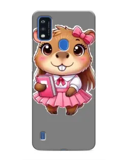 Чехол для ZTE Blade A51 с картинкой «Девочка капибара» Чехол для ZTE Blade A51 с картинкой «Девочка капибара»