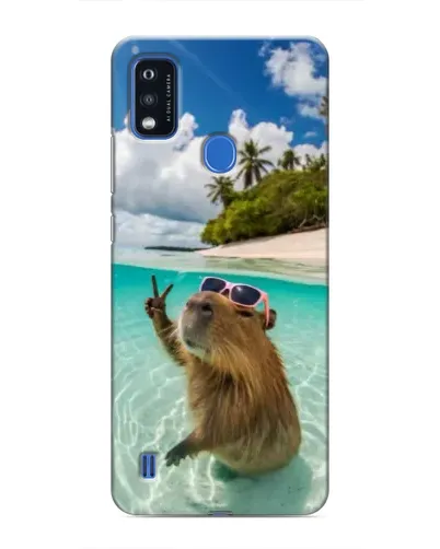 Чехол для ZTE Blade A51 с картинкой «Капибара на море» Чехол для ZTE Blade A51 с картинкой «Капибара на море»