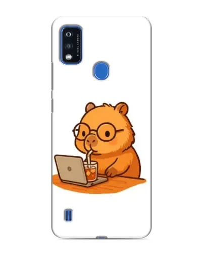 Чехол для ZTE Blade A51 с картинкой «Капибара с ноутбуком» Чехол для ZTE Blade A51 с картинкой «Капибара с ноутбуком»