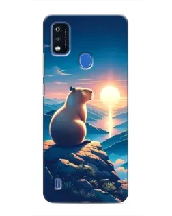 Чехол для ZTE Blade A51 с картинкой «Закат солнца с капибарой» Чехол для ZTE Blade A51 с картинкой «Закат солнца с капибарой»
