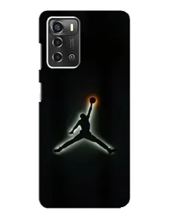 Чохол для ZTE Blade A52 з картинкою «Jordan Gradient Logo»