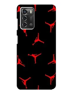Чохол для ZTE Blade A52 з картинкою «Jordan Red Pattern»