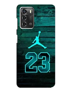 Чохол для ZTE Blade A52 з картинкою «Jordan Cyan 23»