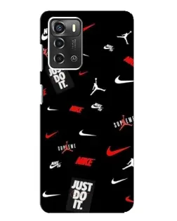 Чохол для ZTE Blade A52 з картинкою «Nike Mix Pattern»