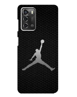Чохол для ZTE Blade A52 з картинкою «Jordan Dark Carbon»