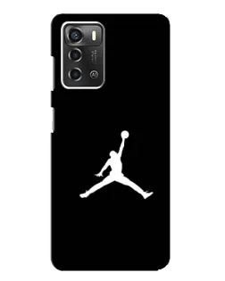 Чохол для ZTE Blade A52 з картинкою «Jordan Silhouette»