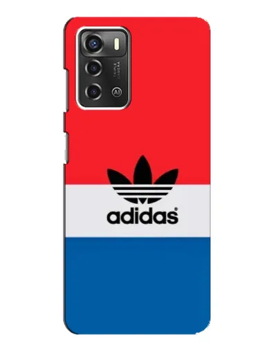 Чехол для ZTE Blade A52 с картинкой «Ретро блоки Adidas»