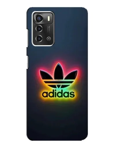 Чехол для ZTE Blade A52 с картинкой «Неоновый Adidas»