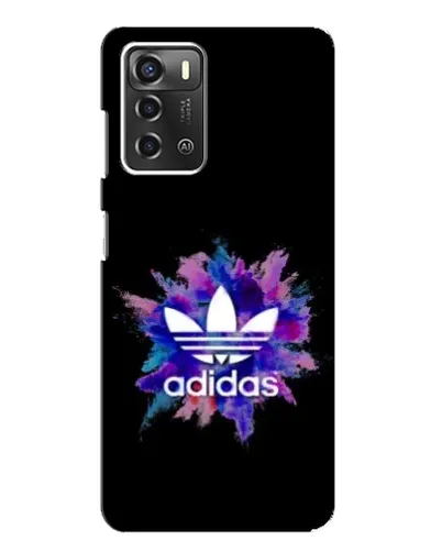 Чехол для ZTE Blade A52 с картинкой «Взрыв красок Adidas»