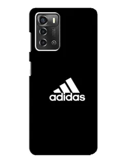 Чехол для ZTE Blade A52 с картинкой «Черная классика Adidas»