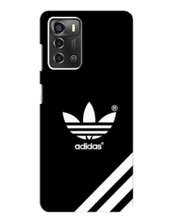 Чехол для ZTE Blade A52 с картинкой «Adidas с диагональными полосами»