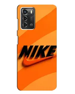 Чохол для ZTE Blade A52 з картинкою «Помаранчевий драйв Nike»