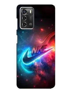 Чохол для ZTE Blade A52 з картинкою «Вогняний логотип Nike»