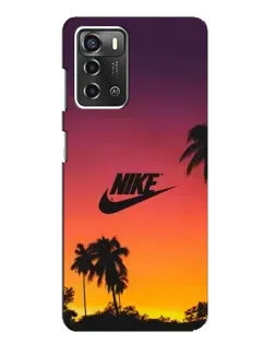 Чохол для ZTE Blade A52 з картинкою «Nike на заході сонця»