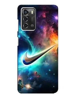 Чохол для ZTE Blade A52 з картинкою «Космічний Nike Swoosh»