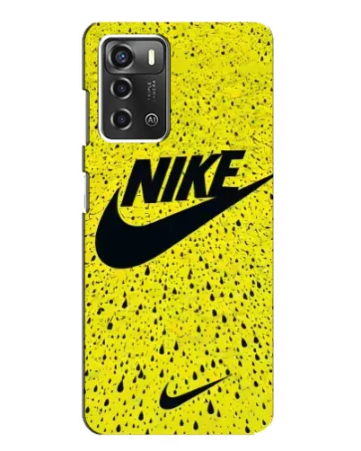 Чохол для ZTE Blade A52 з картинкою «Жовтий текстурний Nike»