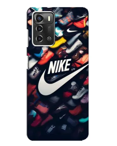 Чохол для ZTE Blade A52 з картинкою «Колекція кросівок Nike»