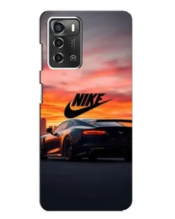 Чохол для ZTE Blade A52 з картинкою «Nike та суперкар»
