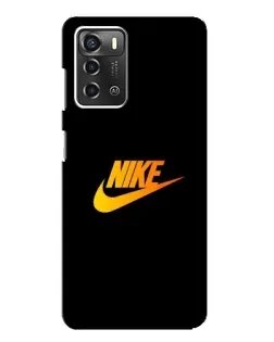 Чохол для ZTE Blade A52 з картинкою «Золотий логотип Nike»