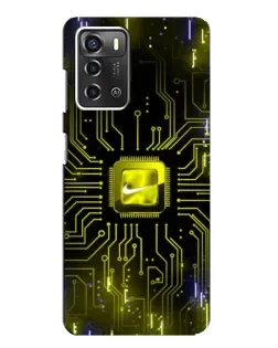 Чохол для ZTE Blade A52 з картинкою «Nike — золота іскра»