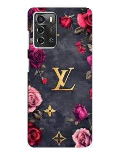 Чохол для ZTE Blade A52 з картинкою «Квітковий Louis Vuitton»