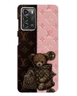 Чохол для ZTE Blade A52 з картинкою «Ведмедик у стилі LV»