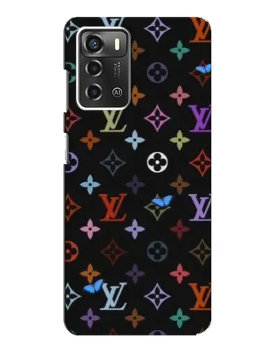 Чохол для ZTE Blade A52 з картинкою «Кольорова монограма LV» Чохол для ZTE Blade A52 з картинкою «Кольорова монограма LV»