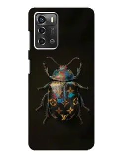 Чохол для ZTE Blade A52 з картинкою «LV — мармуровий принт»