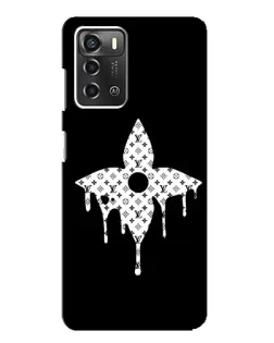Чохол для ZTE Blade A52 з картинкою «Квіткова монограма»